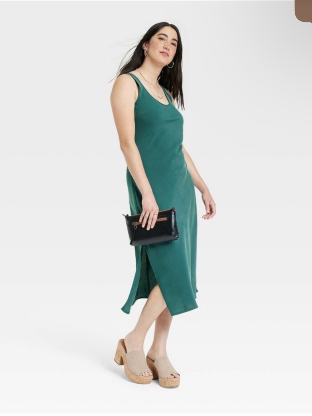 Universal Thread Emerald Green Midi Dress